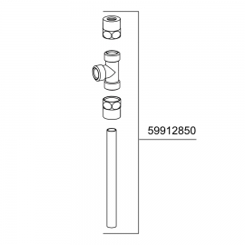 HANSAMINIMAT Anschlussgarnitur G 3/8 x 10 mm, komplett 59912850 