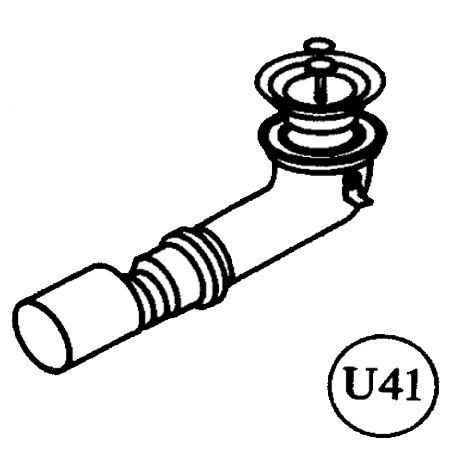 Roth Exklusiv Ersatzteil U41 Ablaufbogen für UT mit automatischer Pumpe 40 auf 50mm 